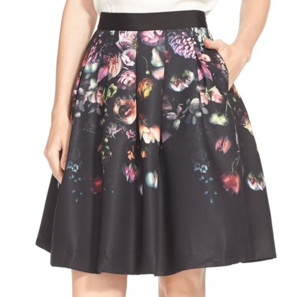 Ted Baker DENIVAT Shadow Floral Full Skirt